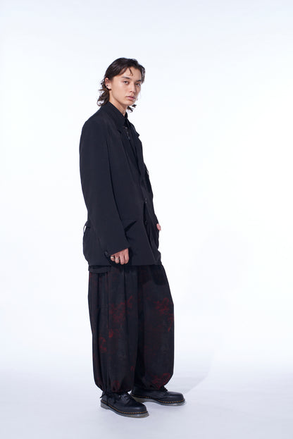 CREPE de CHINE SHIRRING POCKETS JACKET