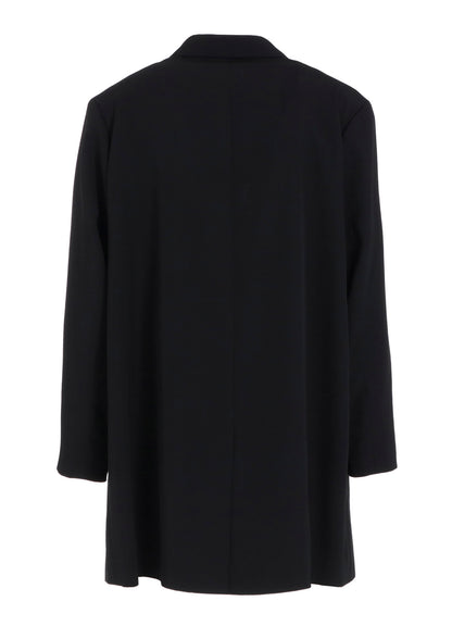 WASHER WOOL GABARDINE PRINT EMBROIDERY TAILORED JACKET