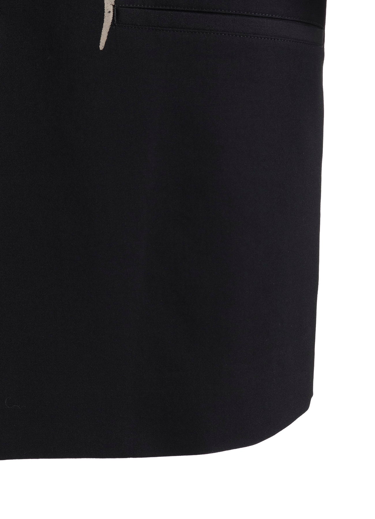 WASHER WOOL GABARDINE PRINT EMBROIDERY TAILORED JACKET