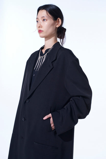 CREPE de CHINE LONG TAILORED JACKET