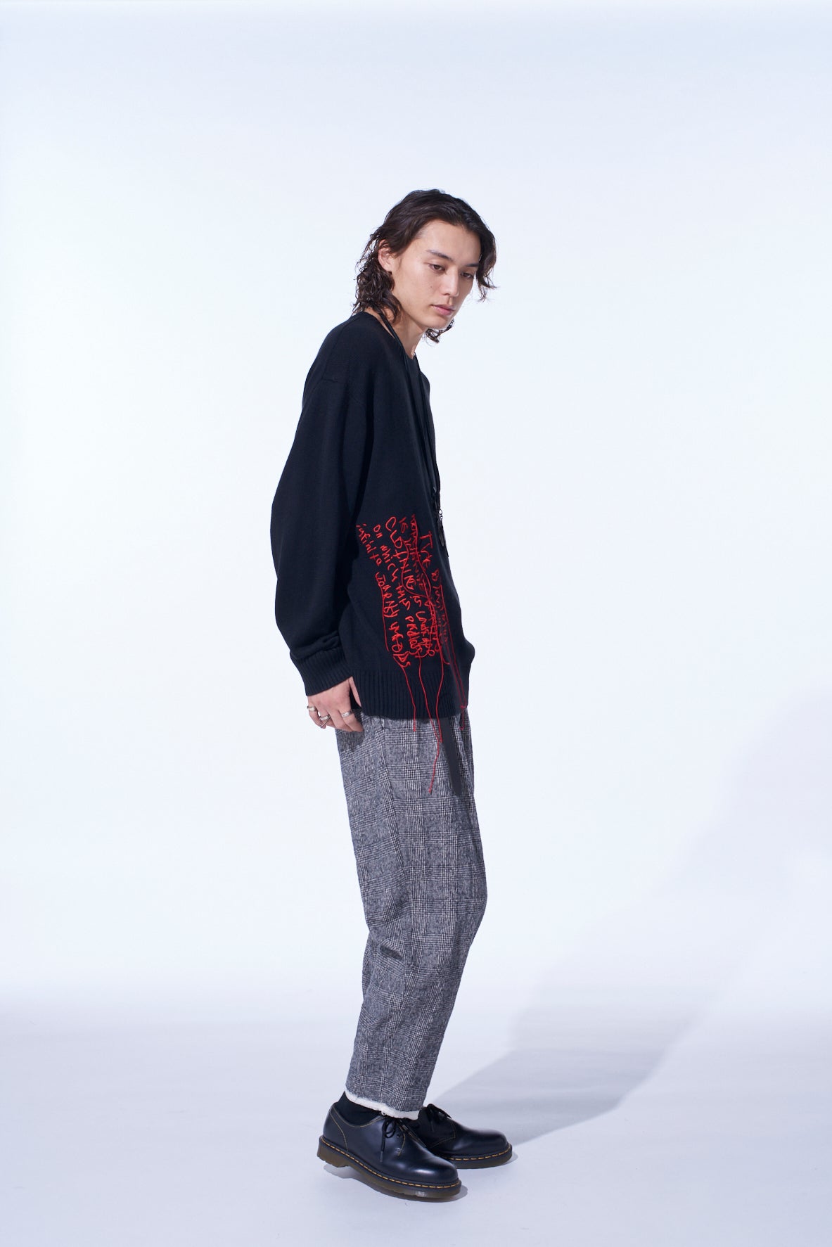 7G WOOL-BLEND INTARSIA MESSAGE PULLOVER