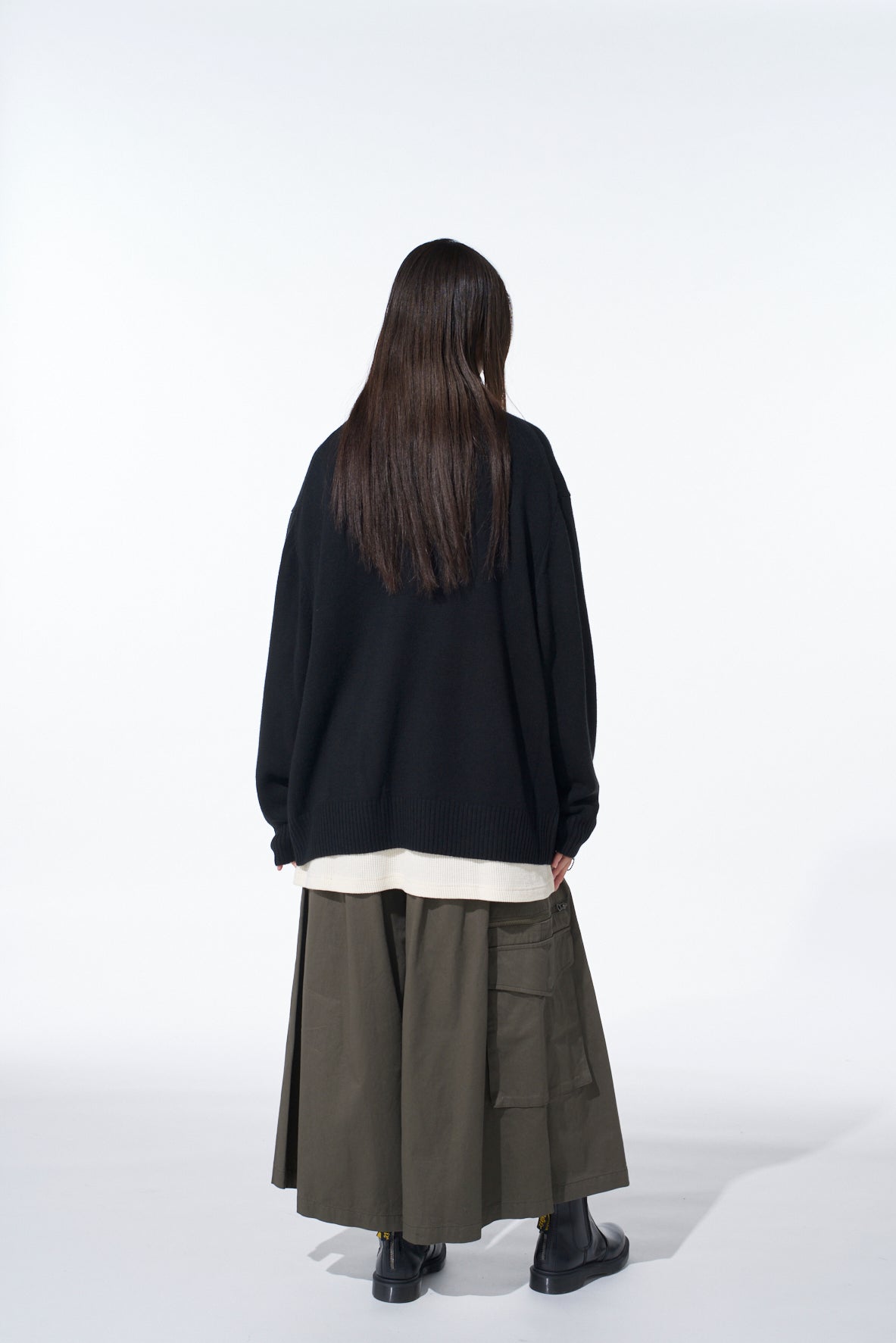 7G WOOL-BLEND INTARSIA MESSAGE CARDIGAN