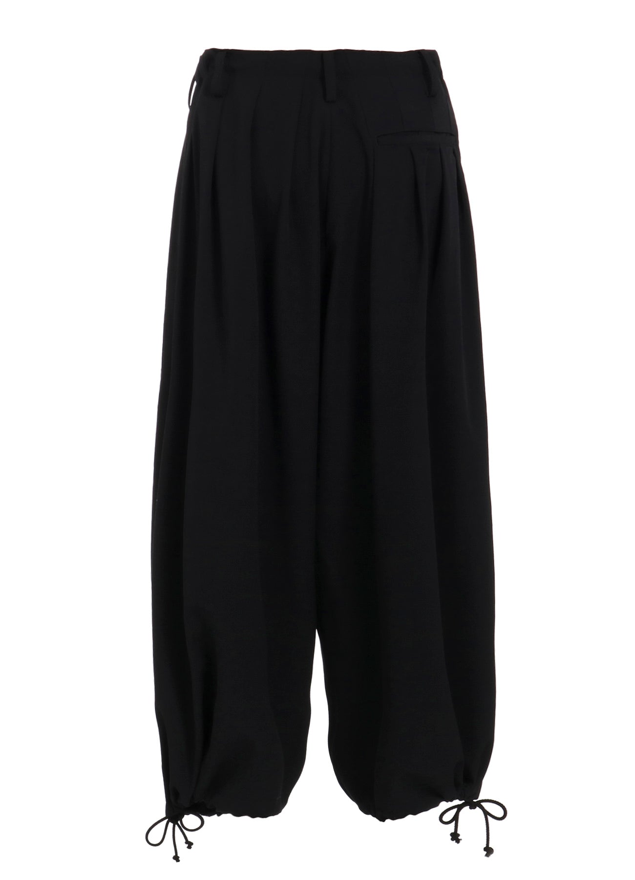 WASHER WOOL GABARDINE PRINT EMBROIDERY BALLOON PANTS