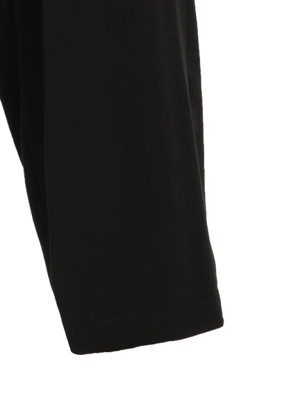 CREPE de CHINE SHIRRING POCKETS TAPERED PANTS