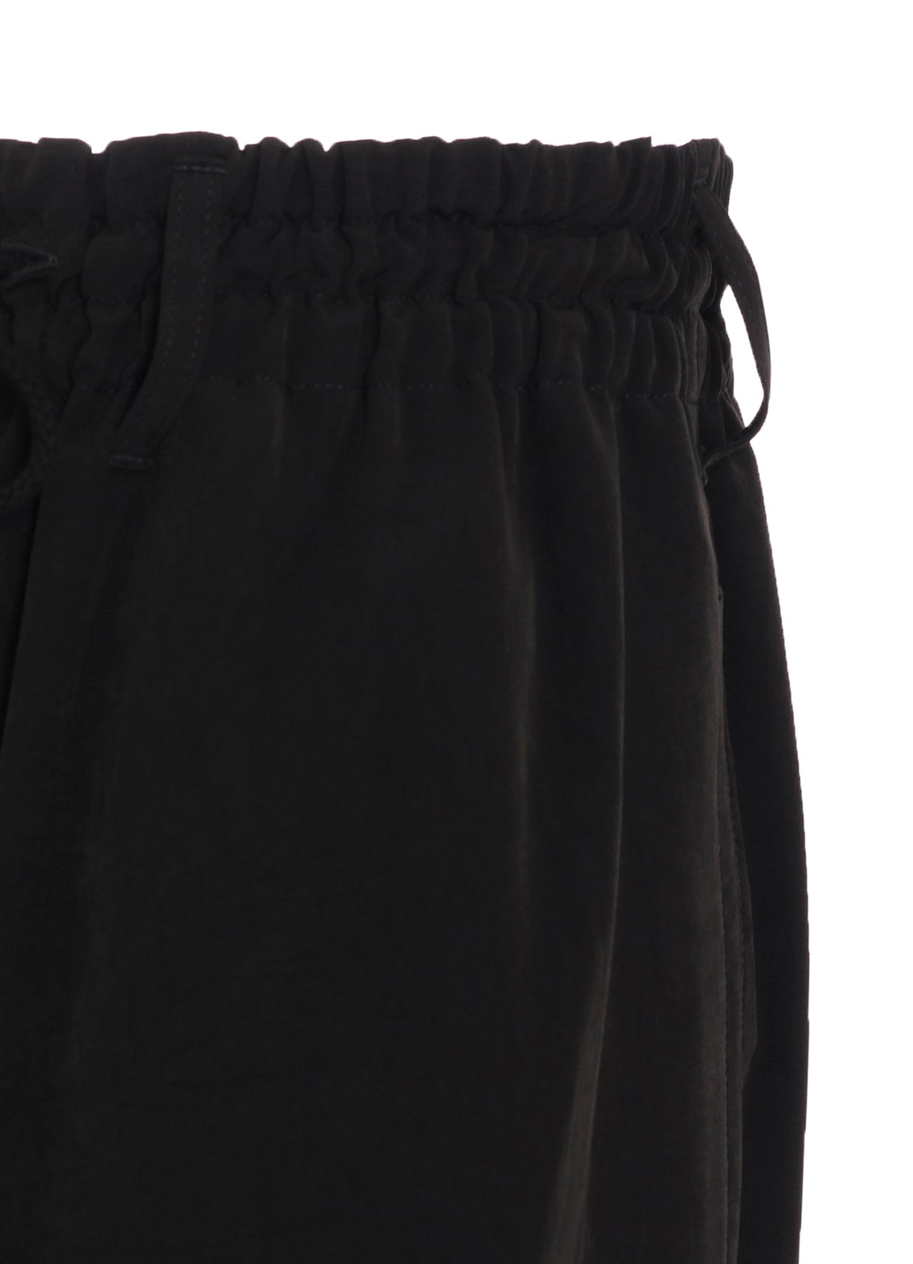 CREPE de CHINE SHIRRING WIDE PANTS