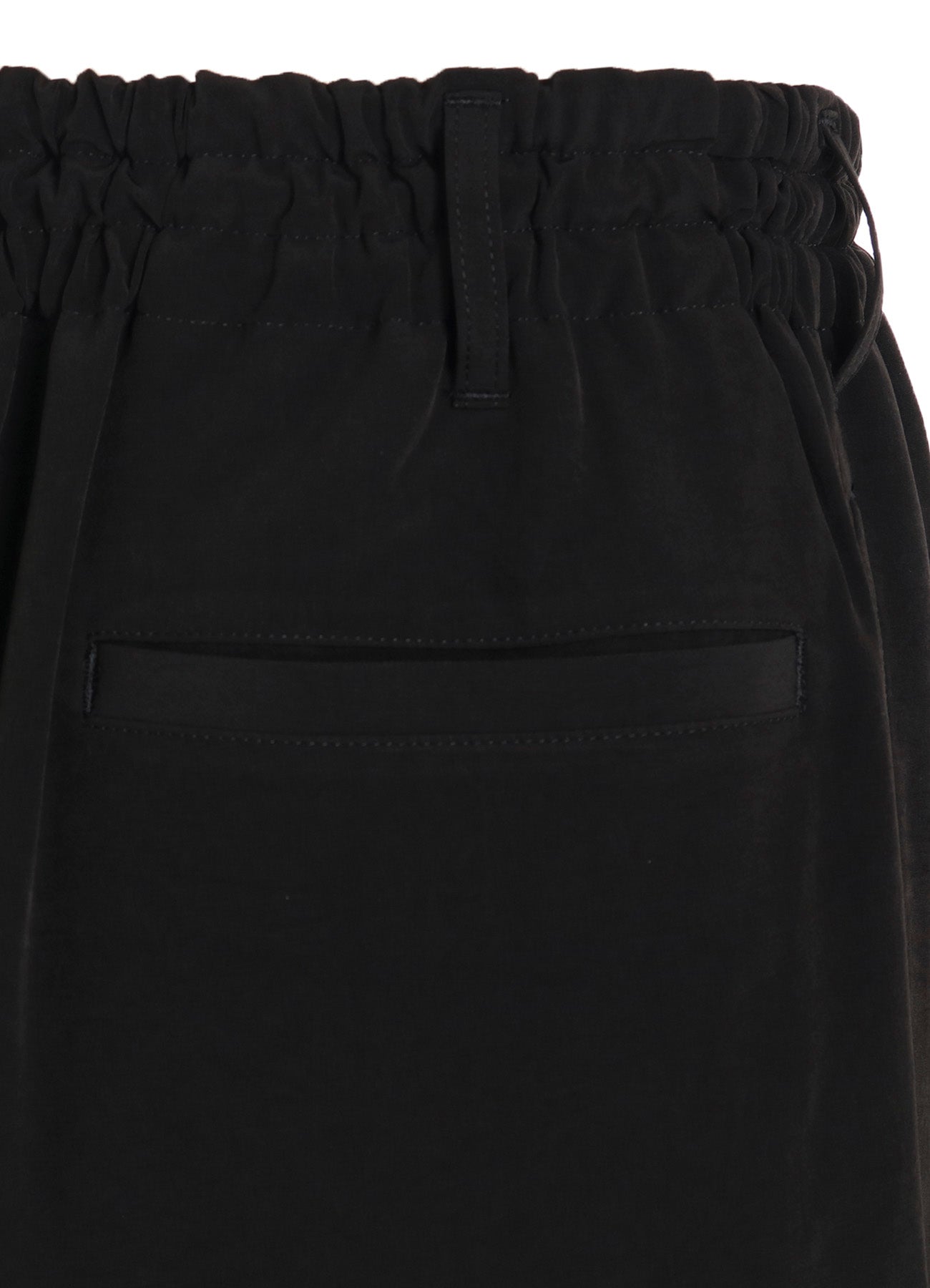 CREPE de CHINE SHIRRING WIDE PANTS