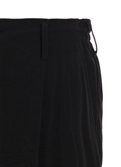 CREPE de CHINE HEM RIB 2 TUCK JOGGER PANTS