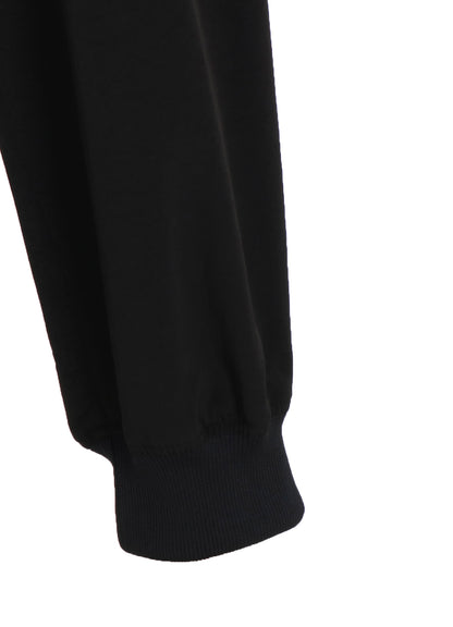 CREPE de CHINE HEM RIB 2 TUCK JOGGER PANTS