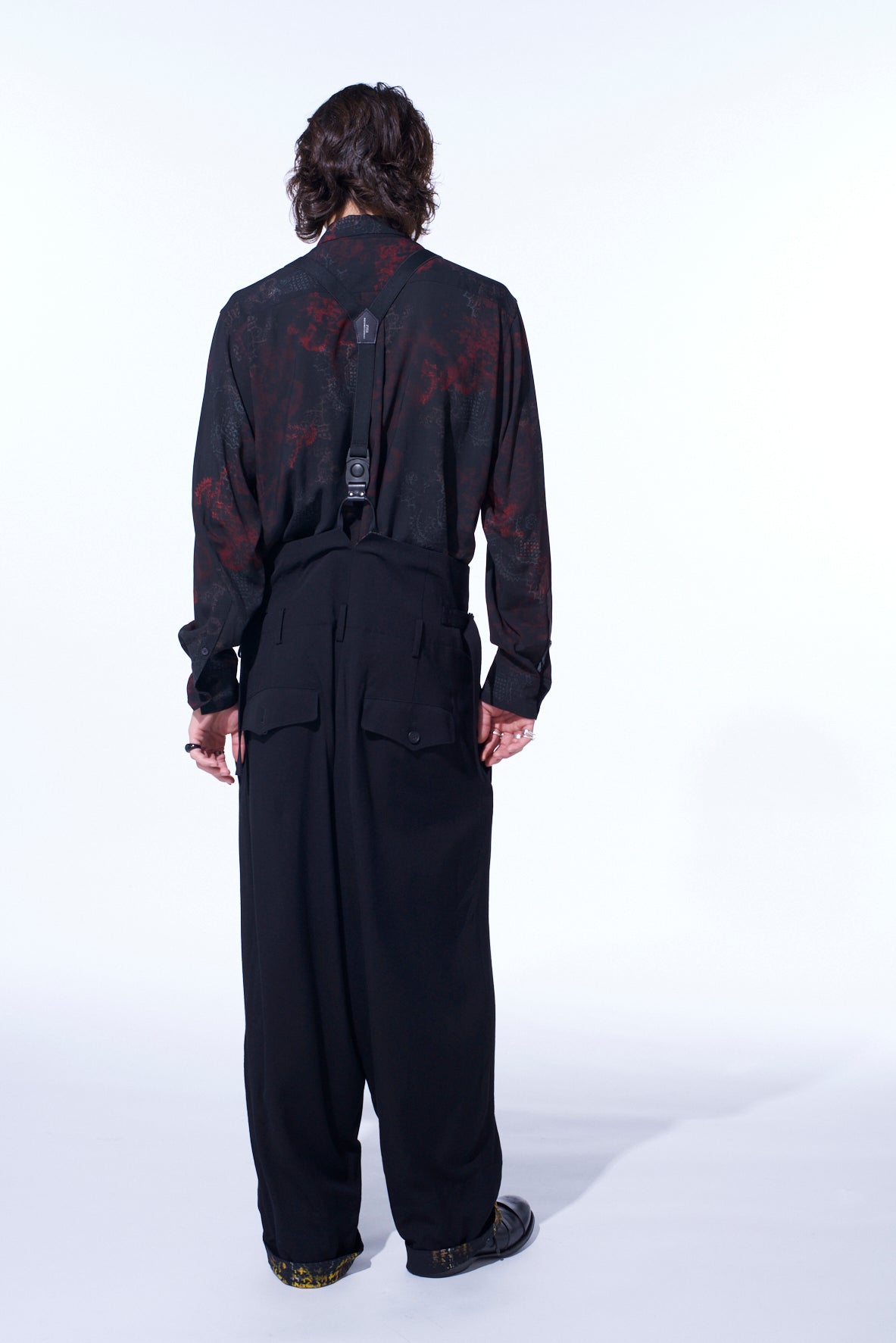 HIDDEN YELLOW INKGLEN FOLDOVER SUSPENDER PANTS