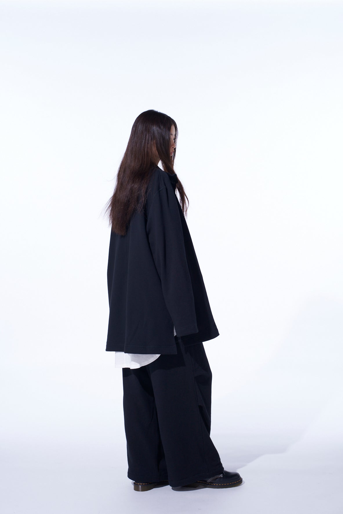 FRENCH TERRY TUCKED PANTS