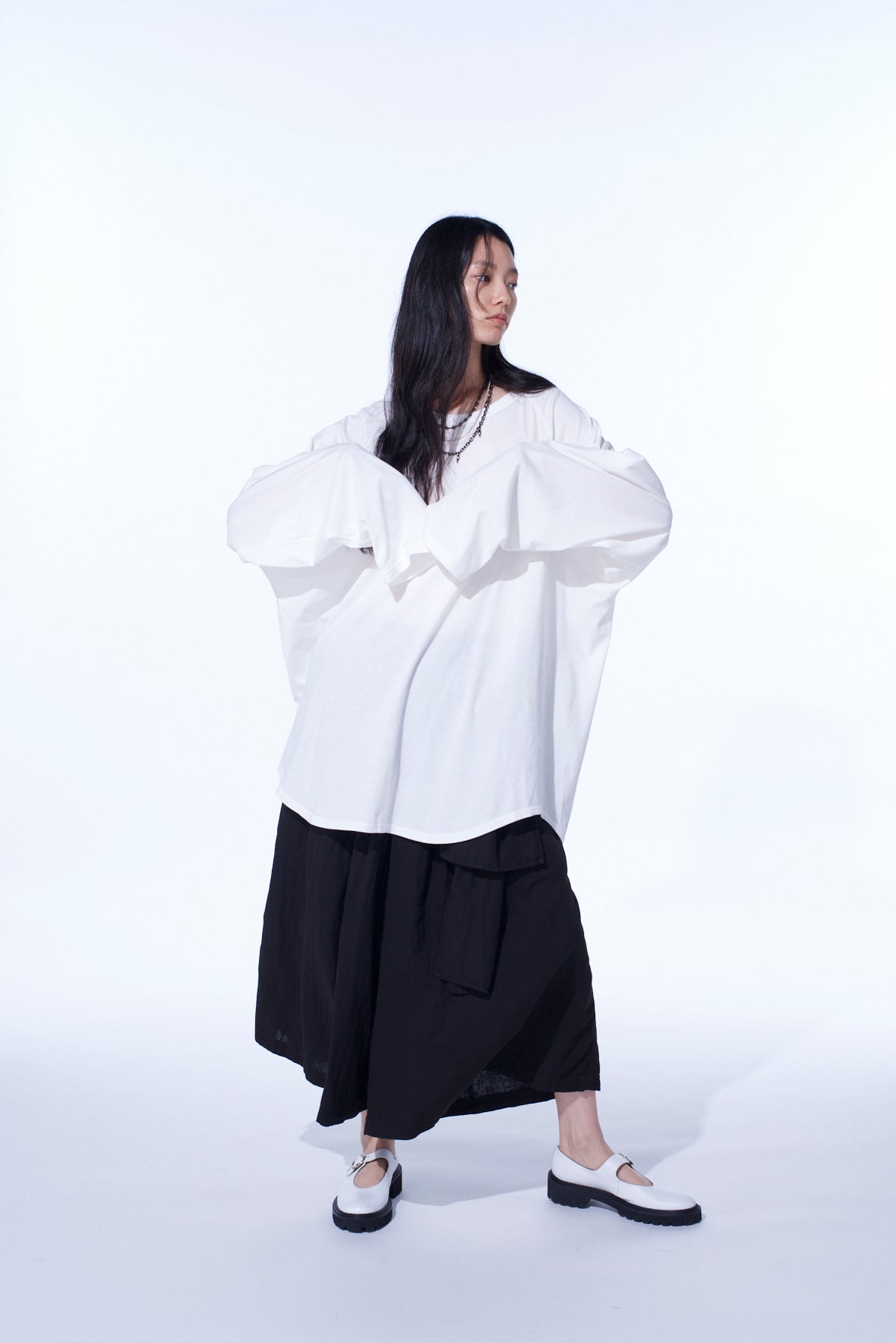 30/COTTON JERSEY OVERSIZED RAGLAN SLEEVE T-SHIRT