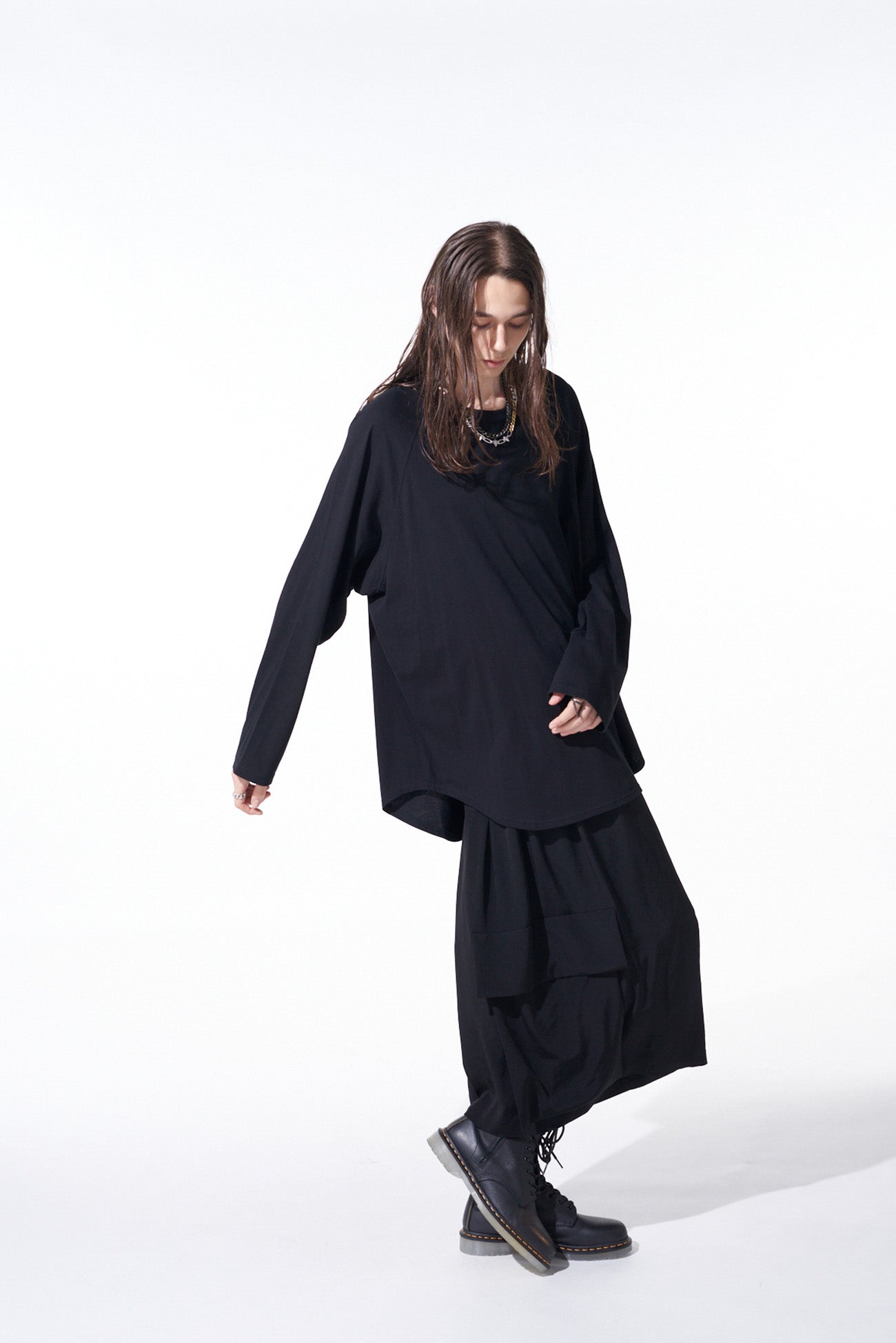 30/COTTON JERSEY OVERSIZED RAGLAN SLEEVE T-SHIRT