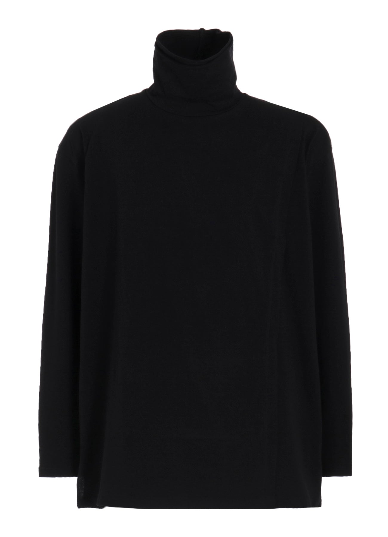 30/COTTON JERSEY LAYERED FRONT TURTLENECK LONG T-SHIRT