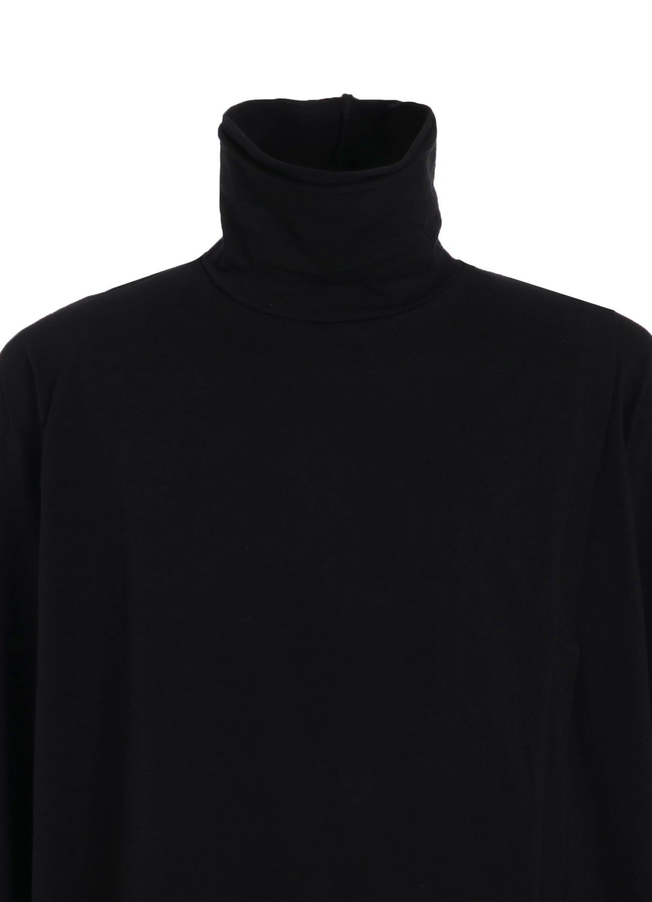30/COTTON JERSEY LAYERED FRONT TURTLENECK LONG T-SHIRT