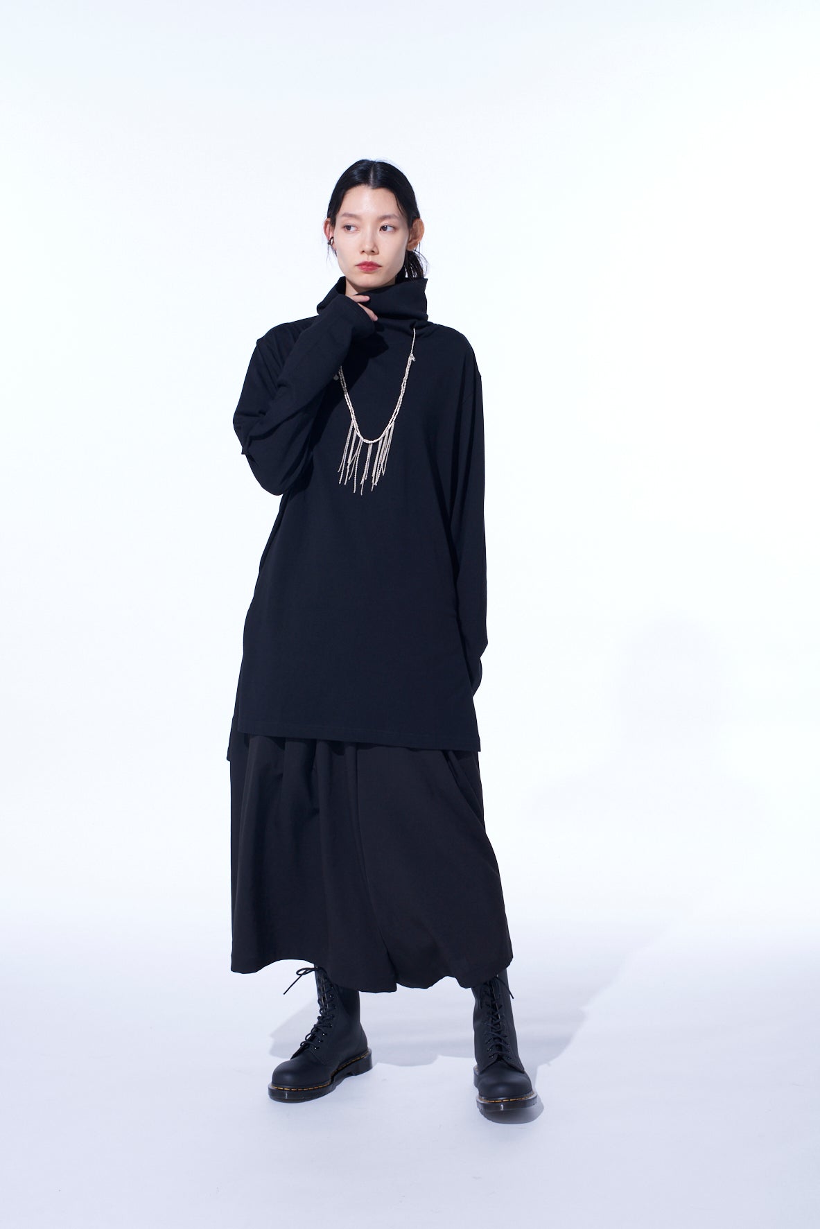 30/COTTON JERSEY TURTLENECK T-SHIRT