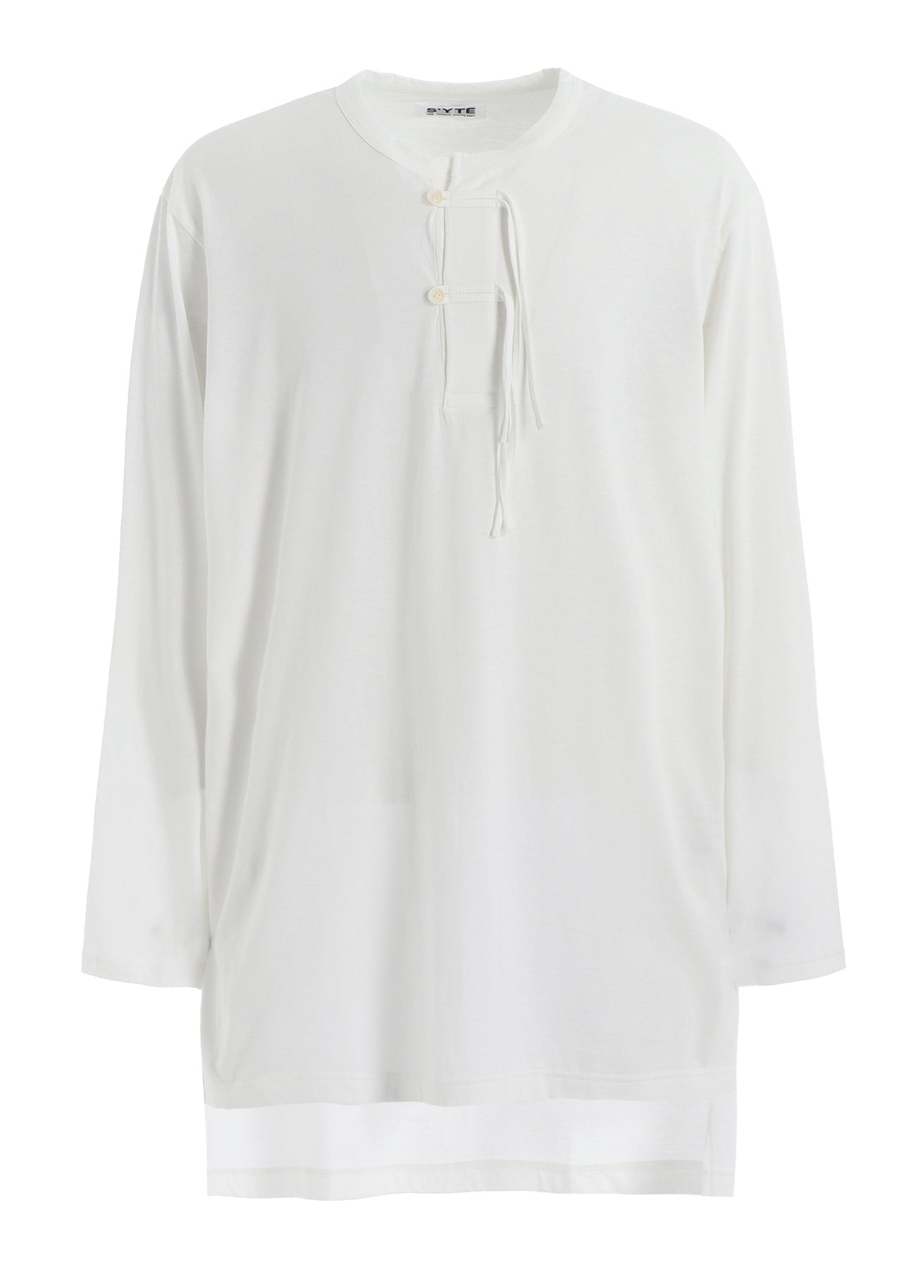30/COTTON JERSEY HENLEY NECK T-SHIRT