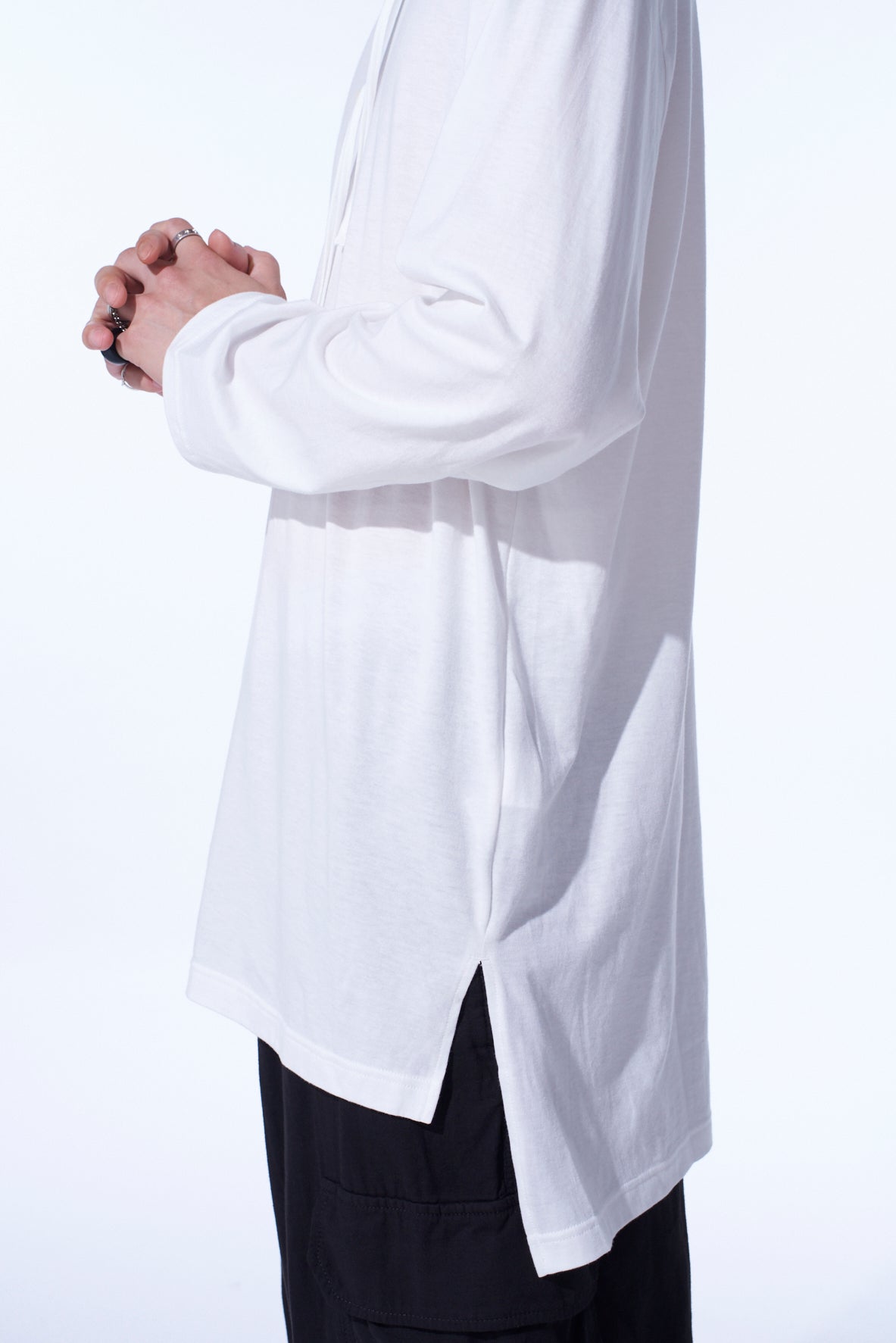 30/COTTON JERSEY HENLEY NECK T-SHIRT
