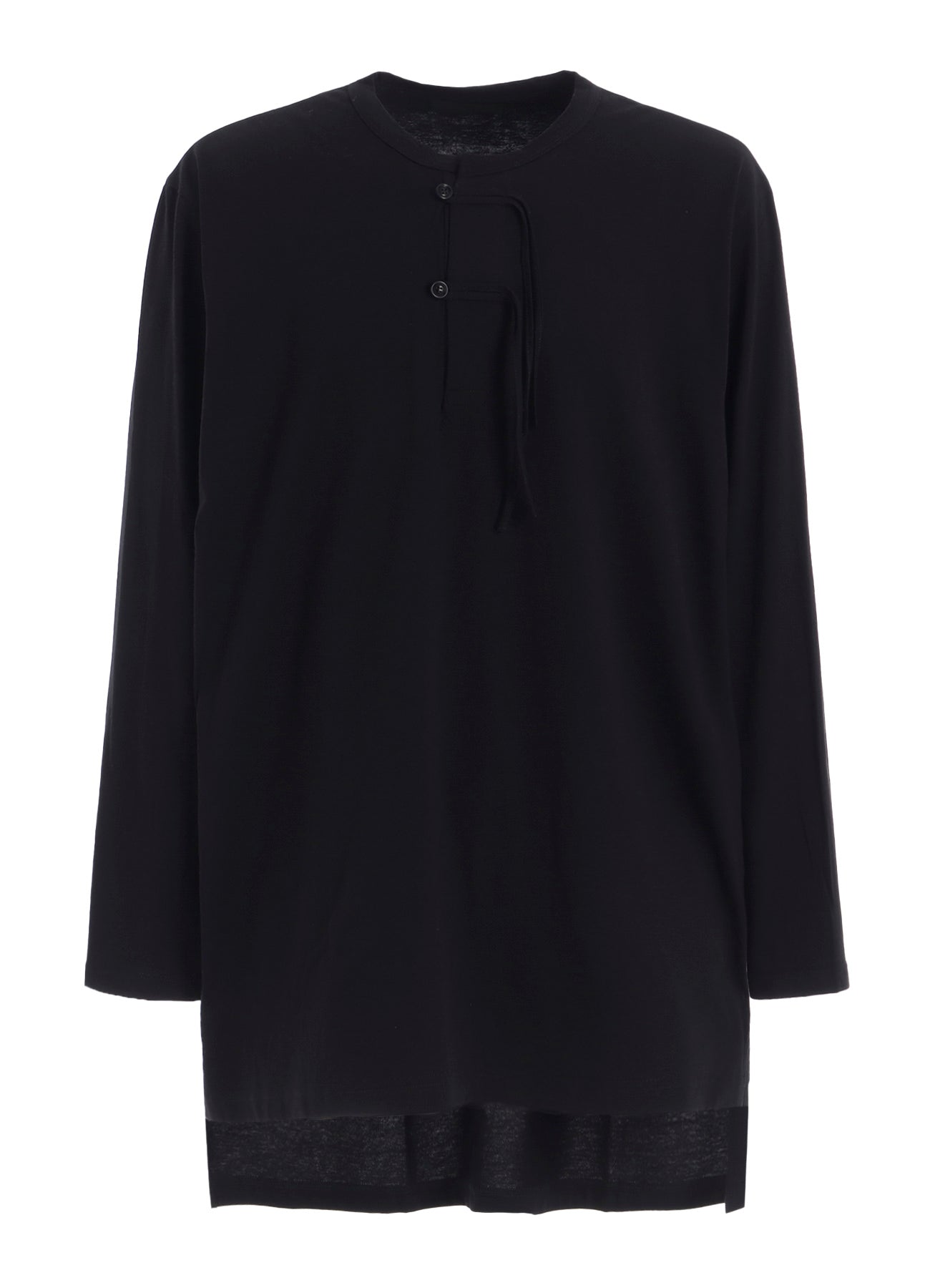 30/COTTON JERSEY HENLEY NECK T-SHIRT
