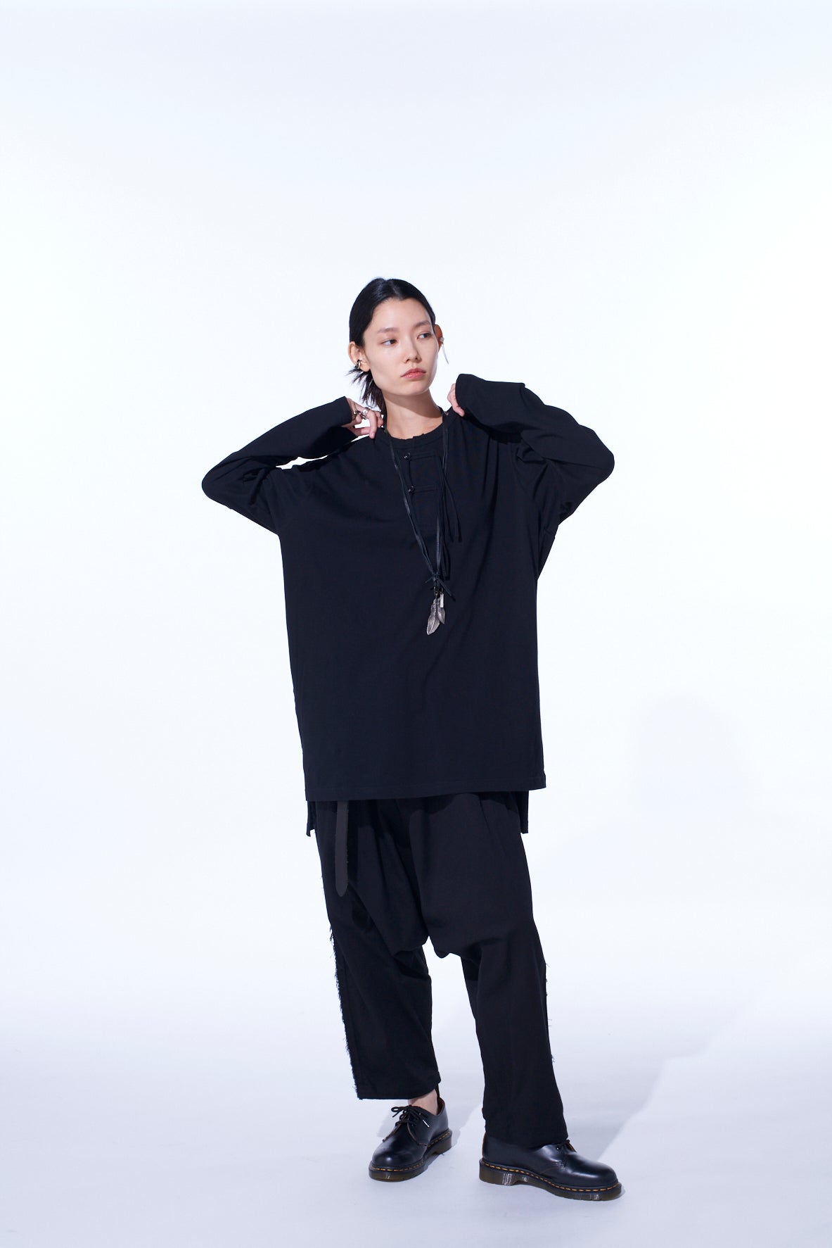30/COTTON JERSEY HENLEY NECK T-SHIRT