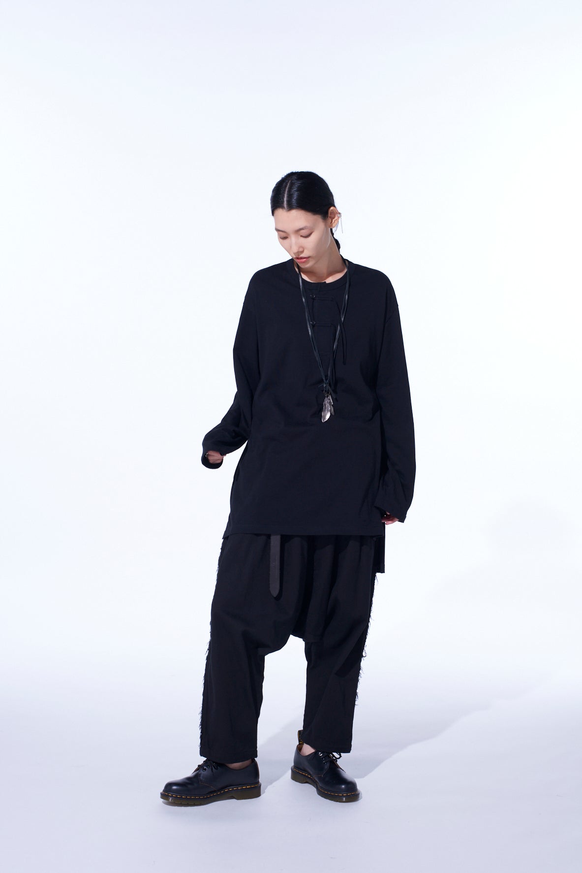30/COTTON JERSEY HENLEY NECK T-SHIRT