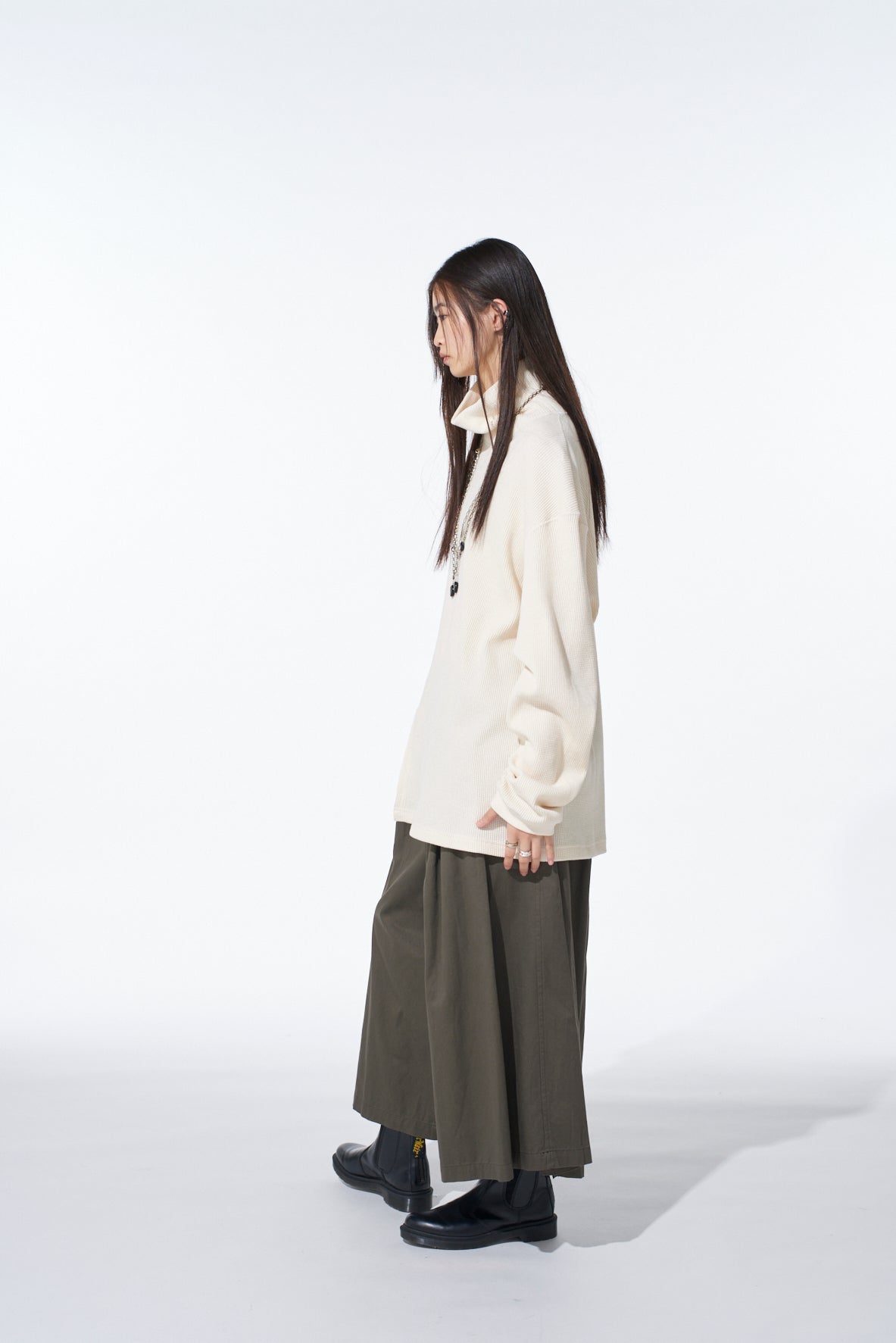 16/THERMAL WAFFLE TURTLE NECK T-SHIRT