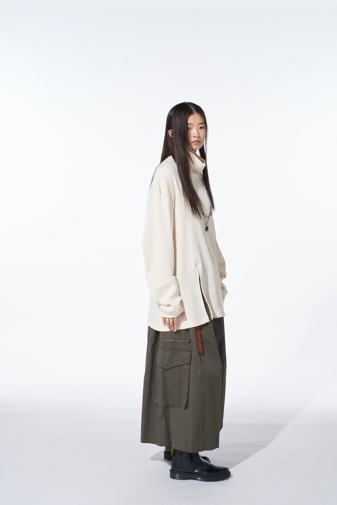 16/THERMAL WAFFLE TURTLE NECK T-SHIRT