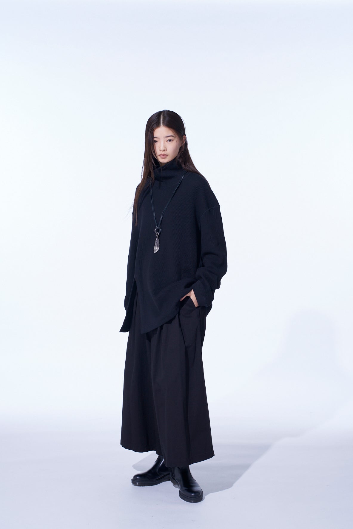 16/THERMAL WAFFLE TURTLE NECK T-SHIRT