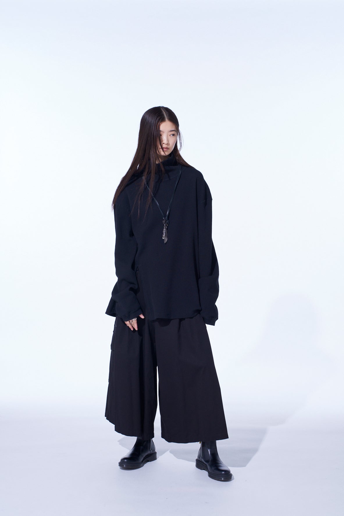 16/THERMAL WAFFLE TURTLE NECK T-SHIRT