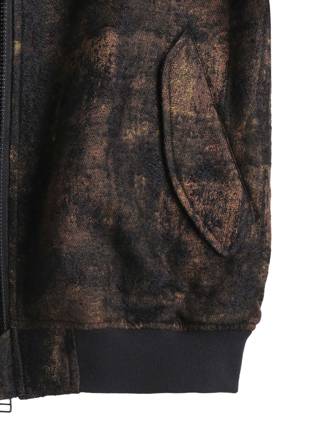 CHECK JACQUARD BOMBER JACKET