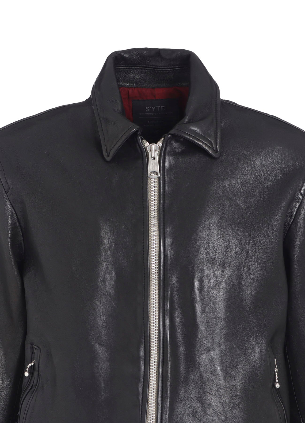 WASHED SHEEP LEATHER CLASSIC SINGLE-BREASTED JACKET