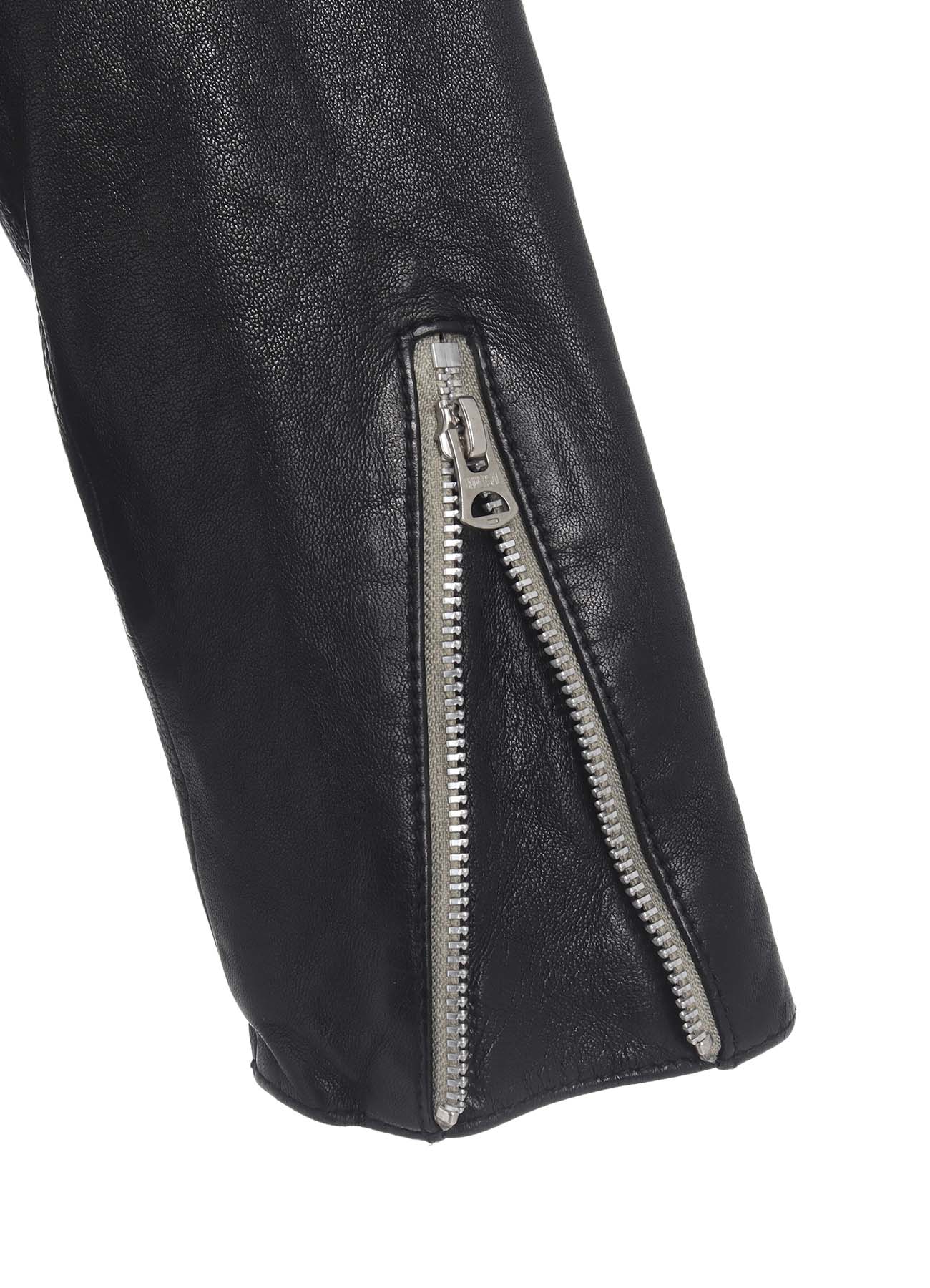 WASHED SHEEP LEATHER CLASSIC SINGLE-BREASTED JACKET
