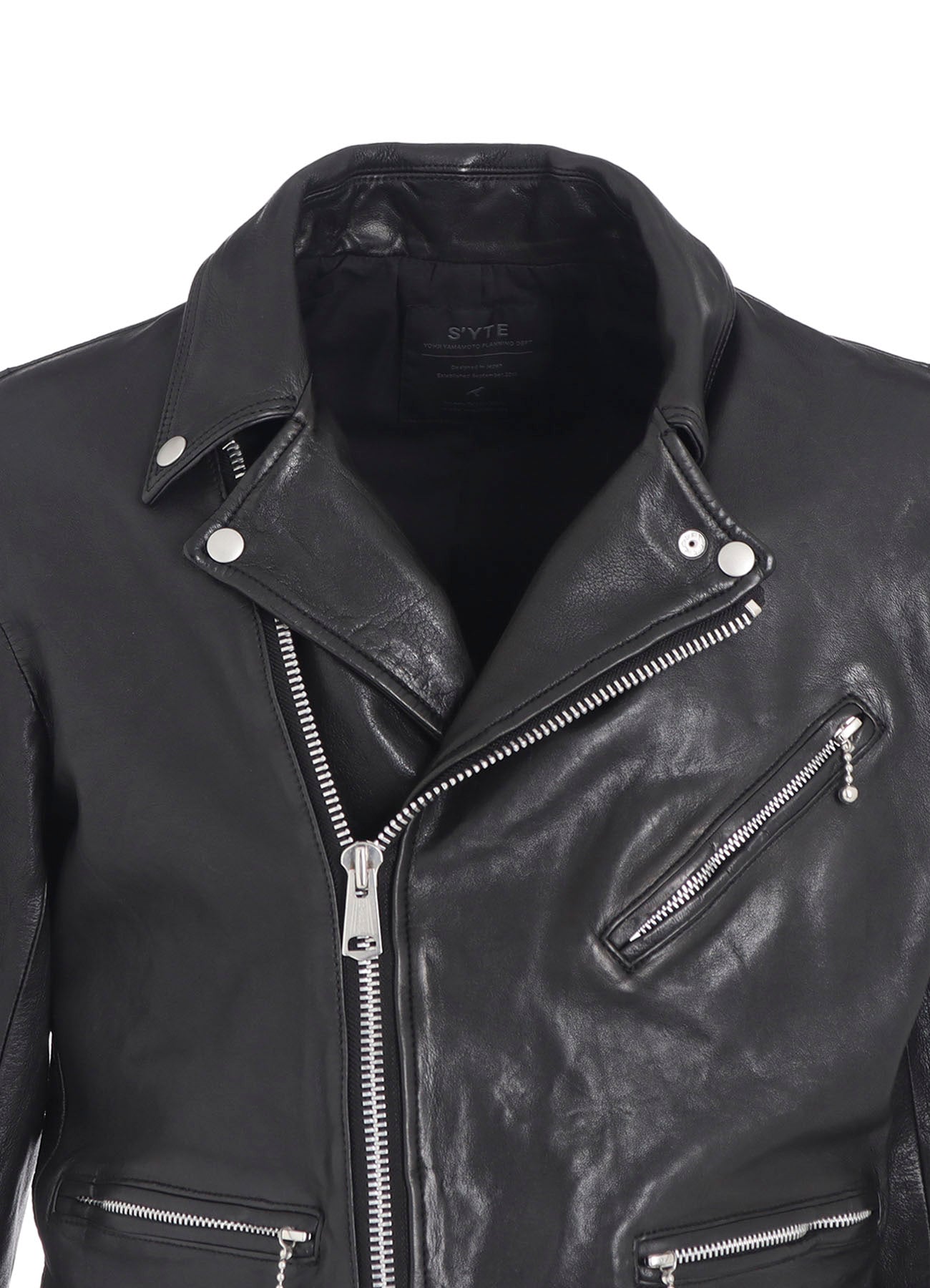 WASHED SHEEP LEATHER CLASSIC DOUBLE RIDERS JACKET