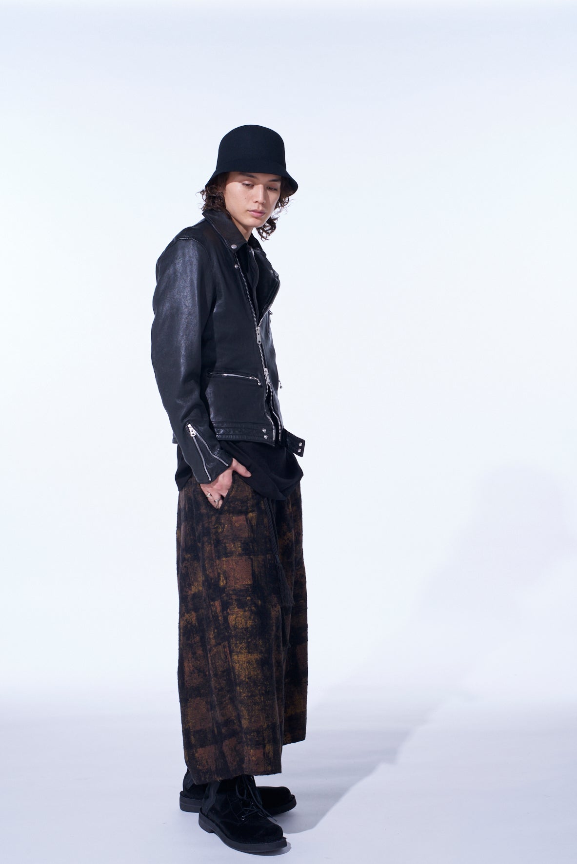 WASHED SHEEP LEATHER CLASSIC DOUBLE RIDERS JACKET