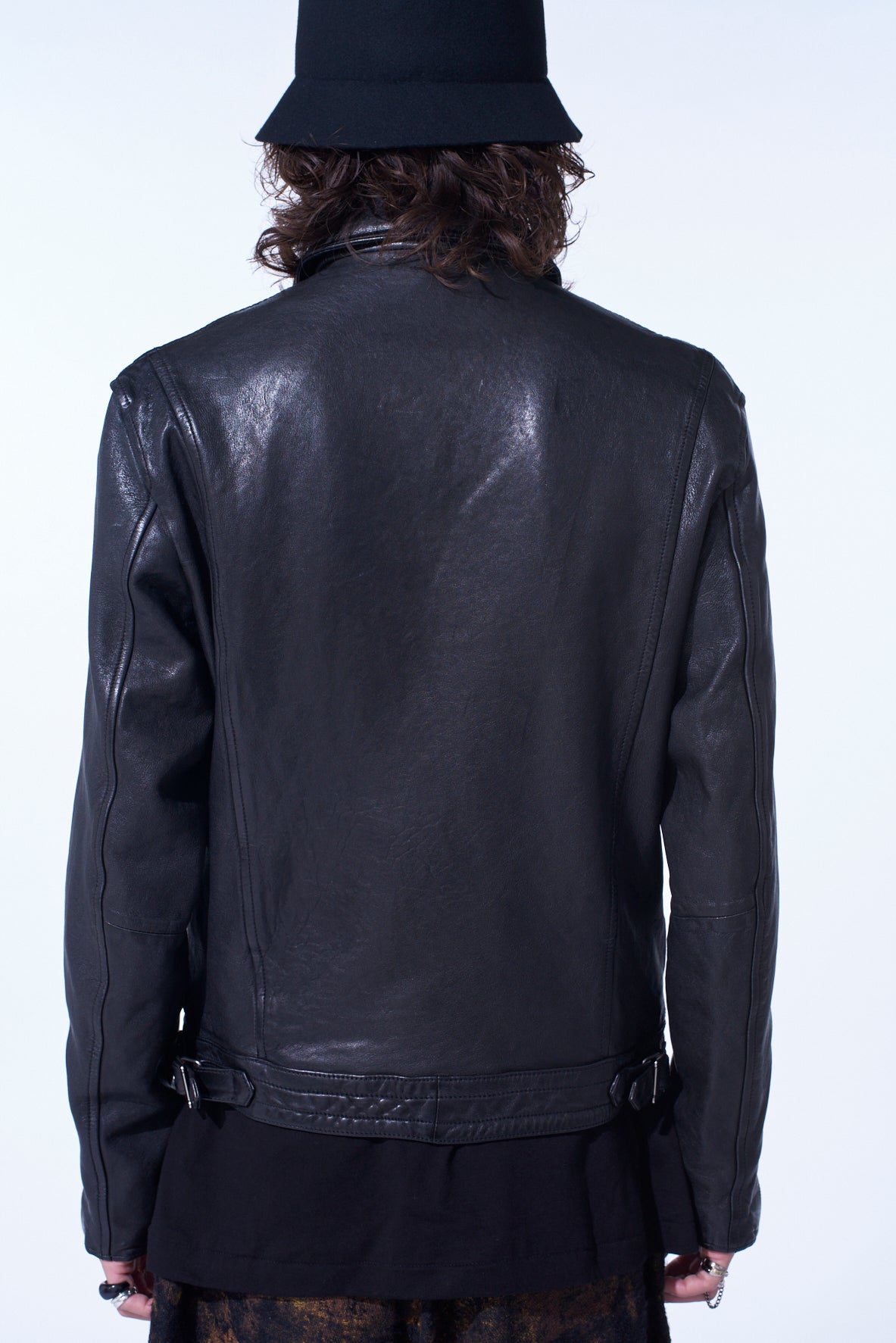 WASHED SHEEP LEATHER CLASSIC DOUBLE RIDERS JACKET