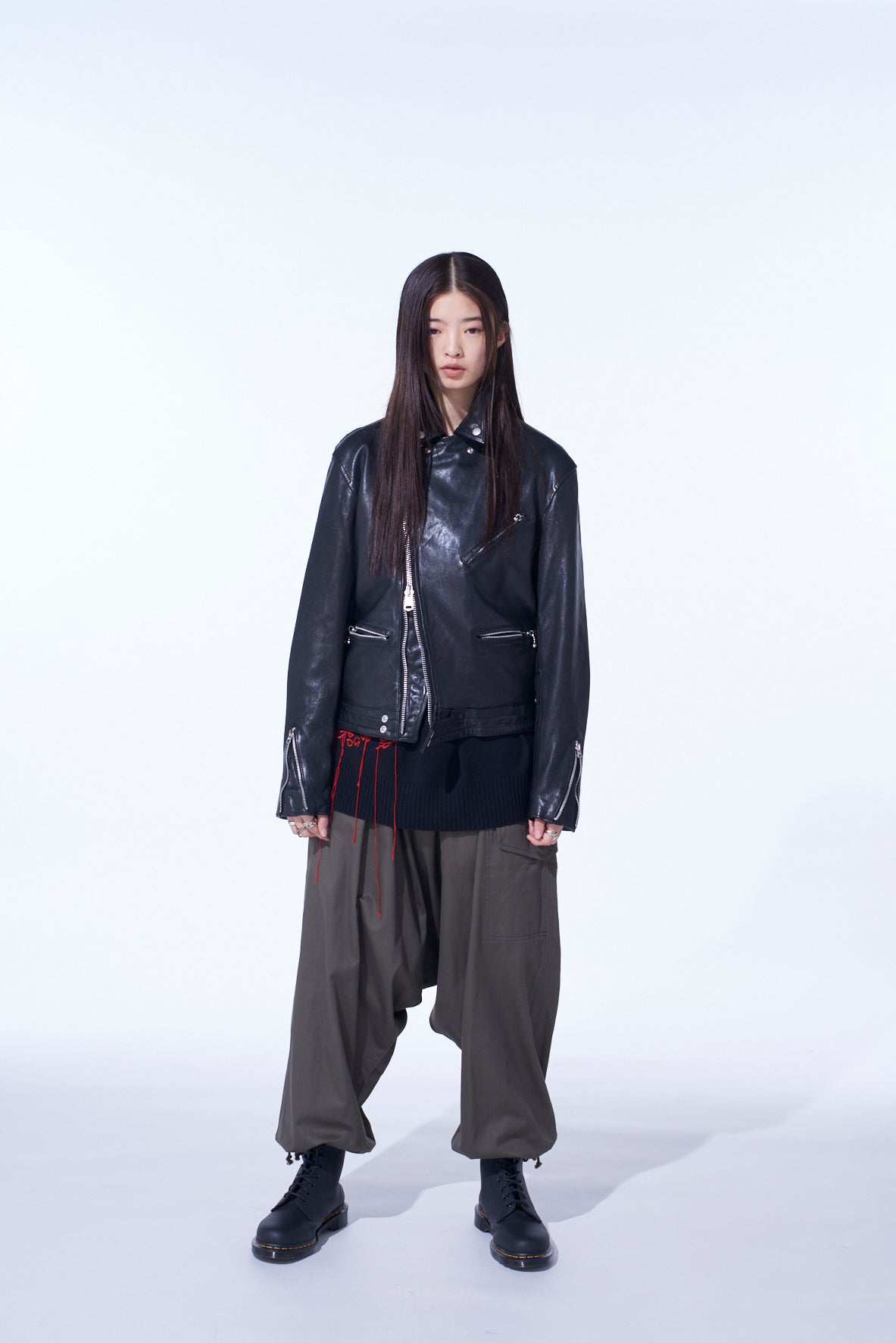 WASHED SHEEP LEATHER CLASSIC DOUBLE RIDERS JACKET