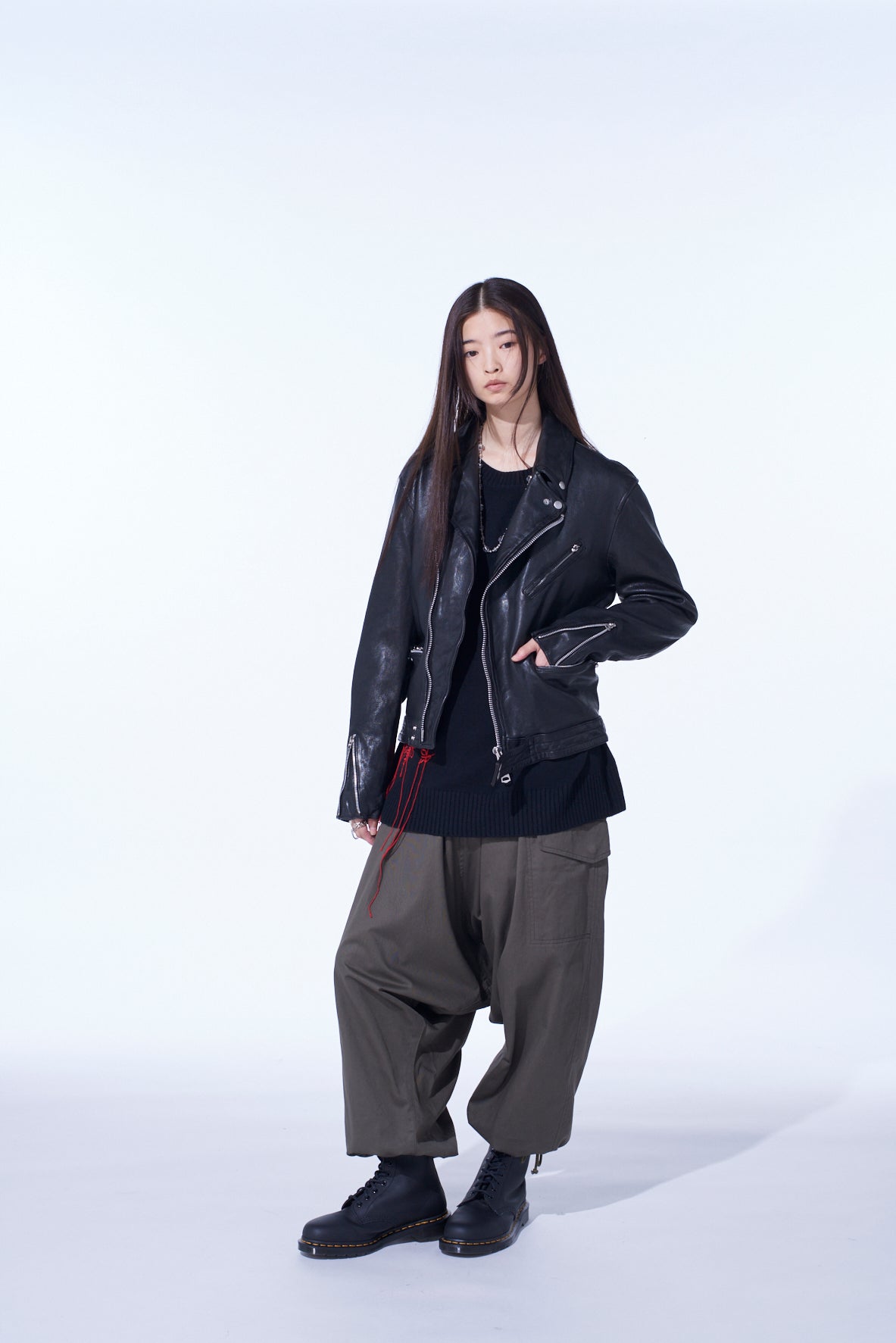 WASHED SHEEP LEATHER CLASSIC DOUBLE RIDERS JACKET