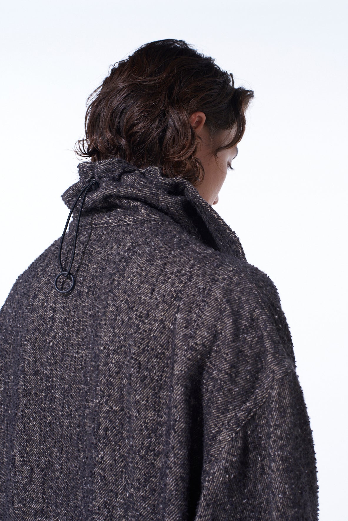 BRUSHED TWILL NEEDLE PUNCH REVERSIBLE LONG TRUCK TOP