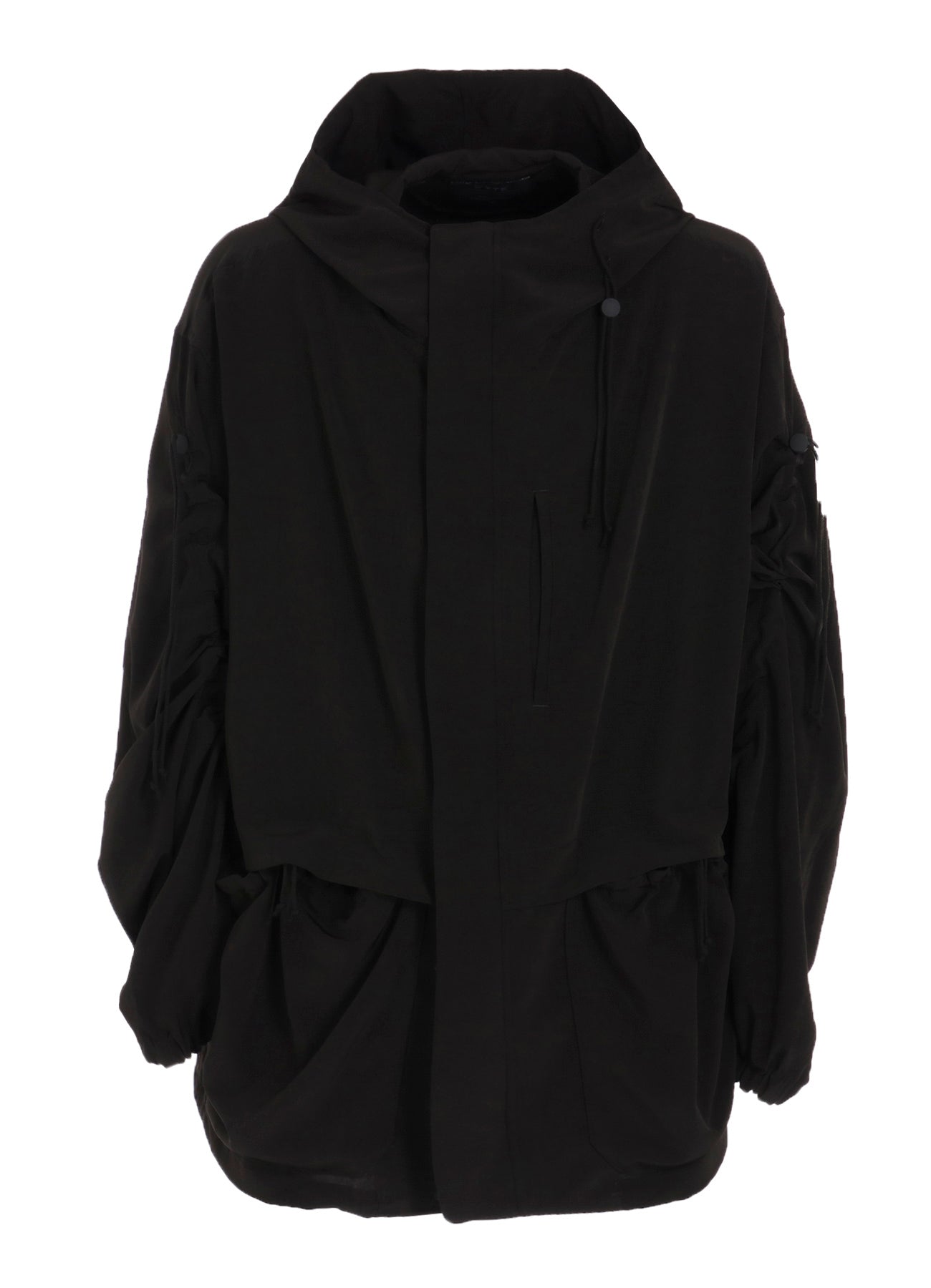 CREPE de CHINE SHIRRING MOUNTAIN PARKA