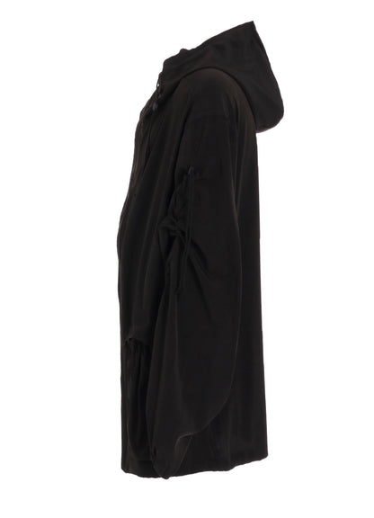 CREPE de CHINE SHIRRING MOUNTAIN PARKA