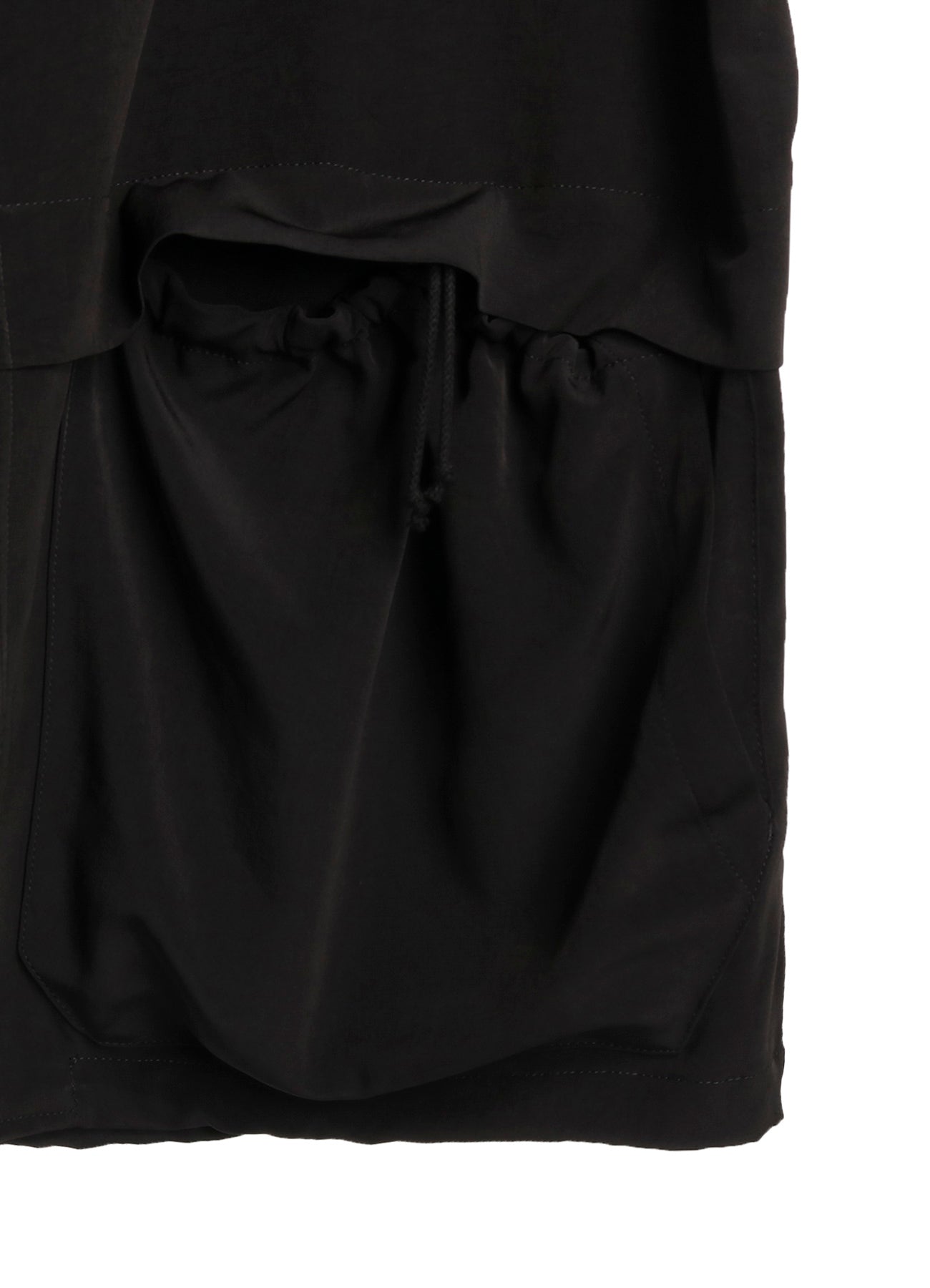 CREPE de CHINE SHIRRING MOUNTAIN PARKA