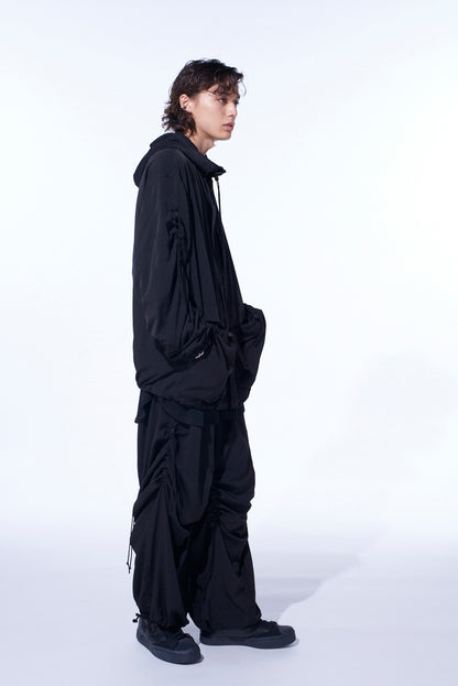 CREPE de CHINE SHIRRING MOUNTAIN PARKA