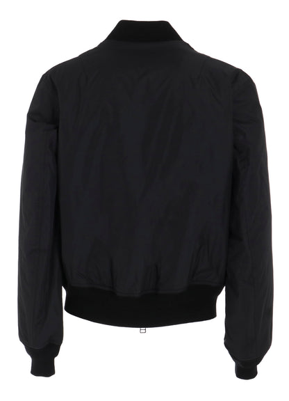 NYLON TWILL REVERSIBLE BOMBER JACKET