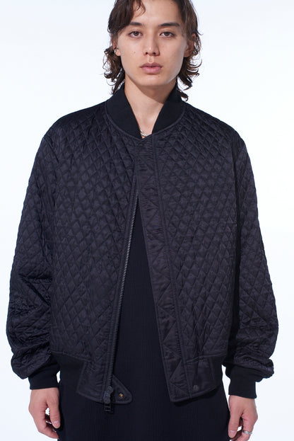 NYLON TWILL REVERSIBLE BOMBER JACKET