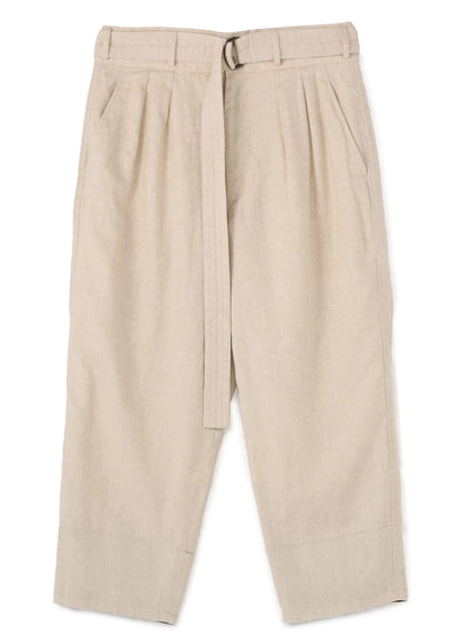 LI/C WASHER TWILL TIE DYE 2-TUCK TAPERED BELT PANTS