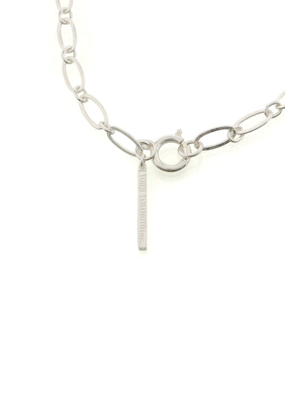 SAFETY PINS IMITATION PEARL NECKLACE
