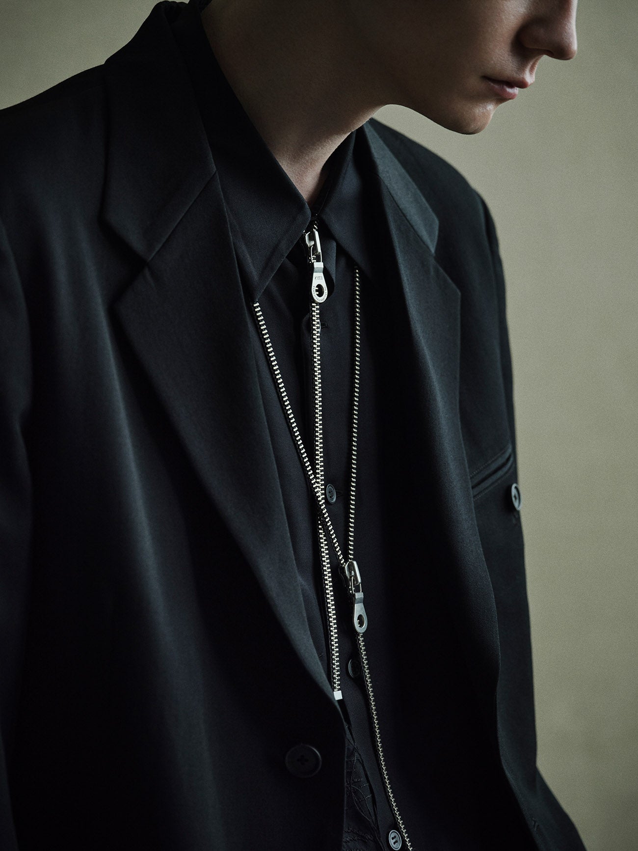 LAYERED ZIPPER NECKLACE