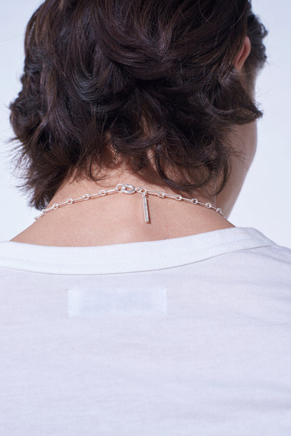 SAFETY PINS ONYX NECKLACE