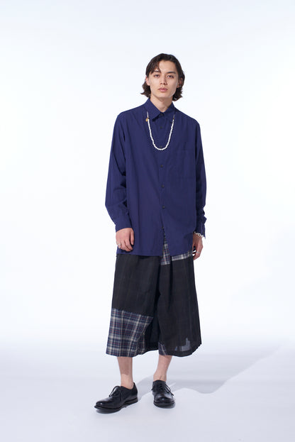 BROADCLOTH CHAMBRAY LOOSE-FIT REGULAR COLLAR SHIRT