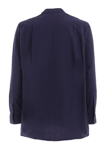 BROADCLOTH CHAMBRAY LOOSE-FIT REGULAR COLLAR SHIRT