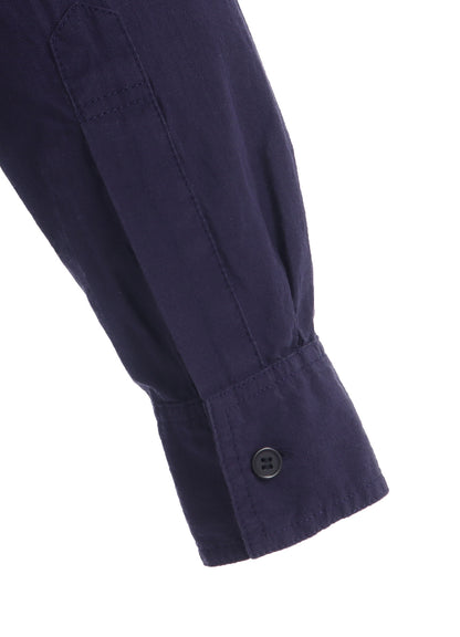 BROADCLOTH CHAMBRAY LOOSE-FIT REGULAR COLLAR SHIRT